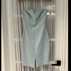 Elizabeth and James - strapless blue dress